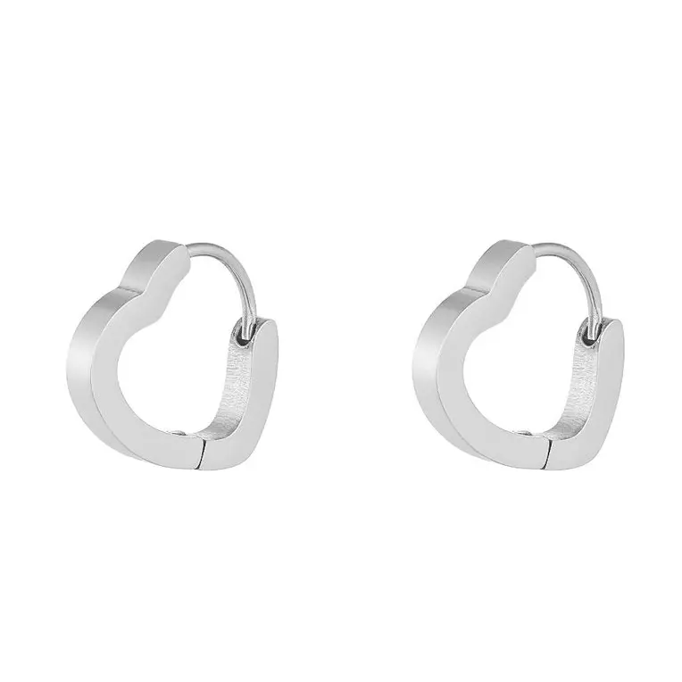 Oorbellen Basic Hart zilver S