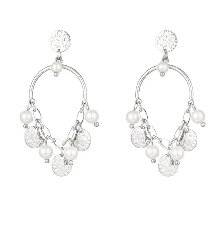 Oorbellen Chic Circles zilver