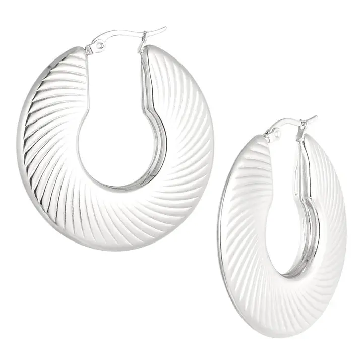 Oorbellen Cut Out zilver