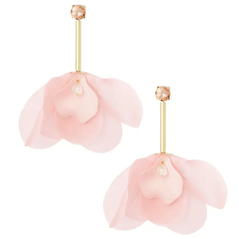 Oorbellen Happy Days goud babyroze