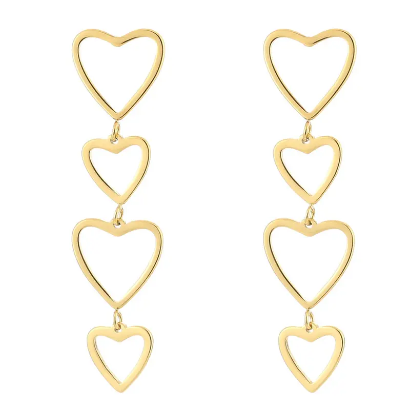 Oorbellen Hartjes goud