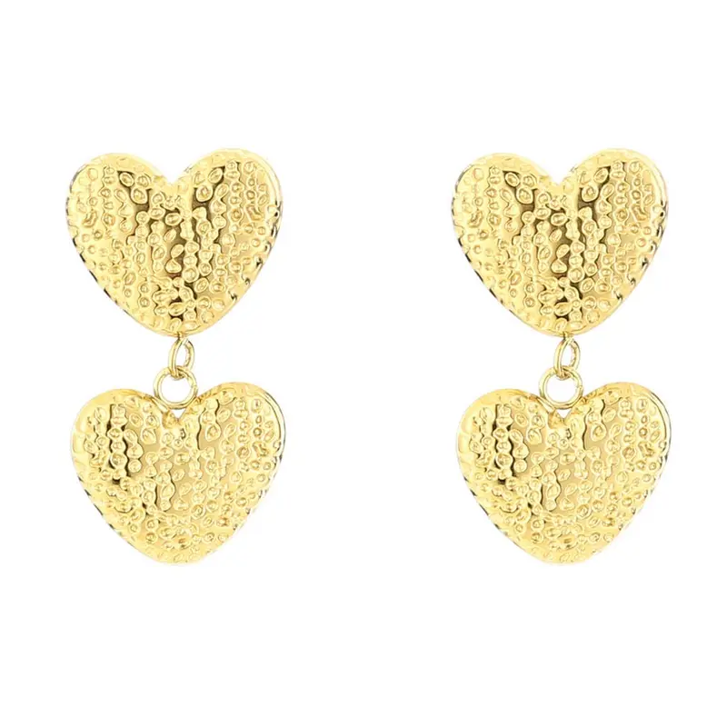Oorbellen Love Hartjes oorsteker goud