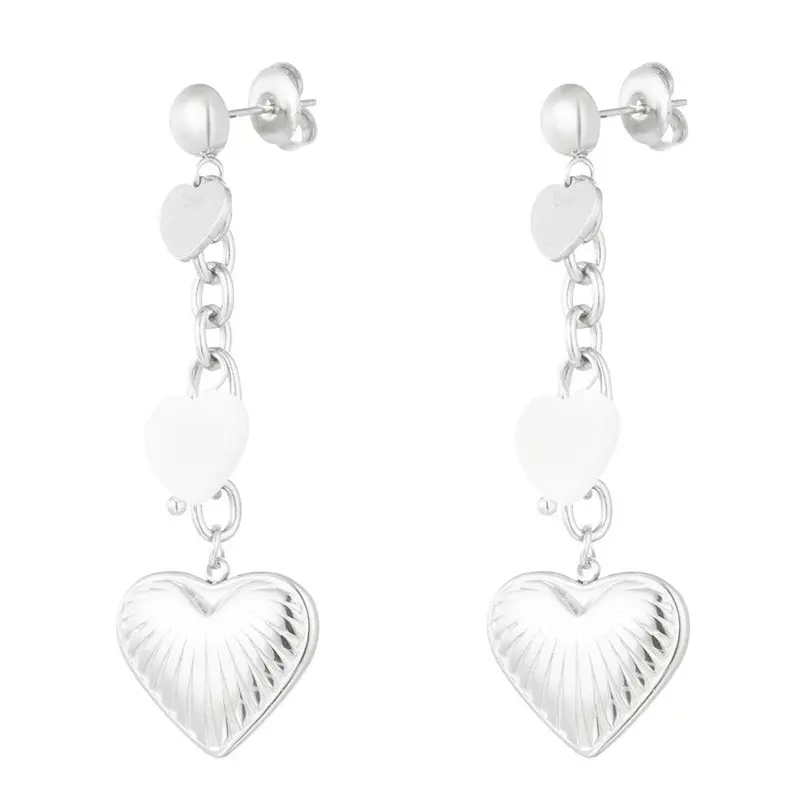 Oorbellen Lovers Life zilver