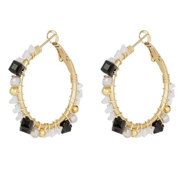 Oorbellen Majestic Dream goud grijs