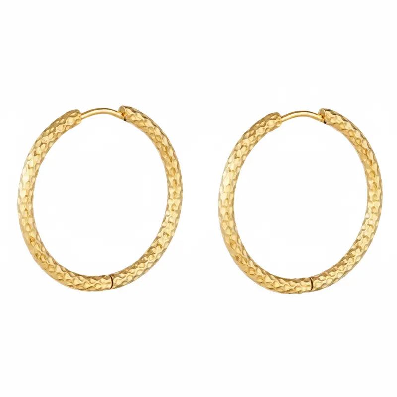 Oorbellen met Patroon goud S
