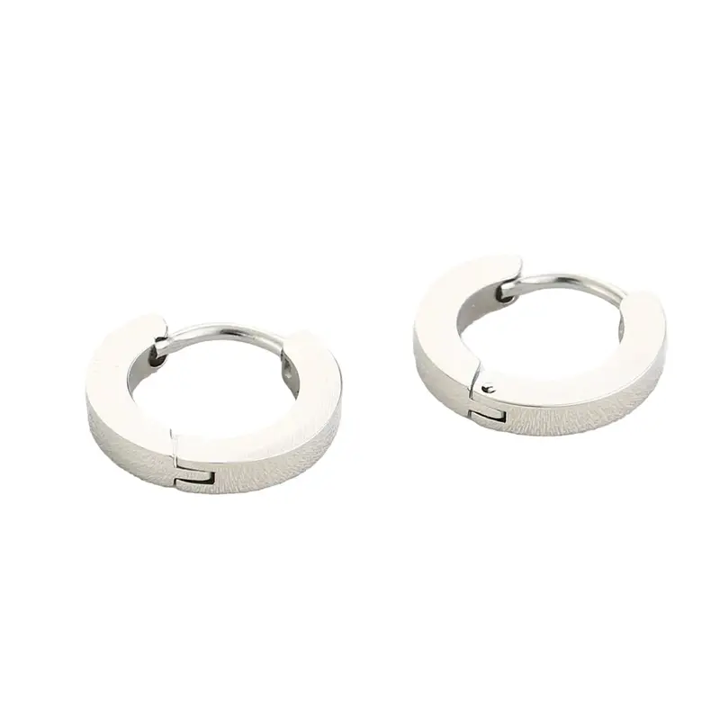 Oorbellen Platte Creool zilver