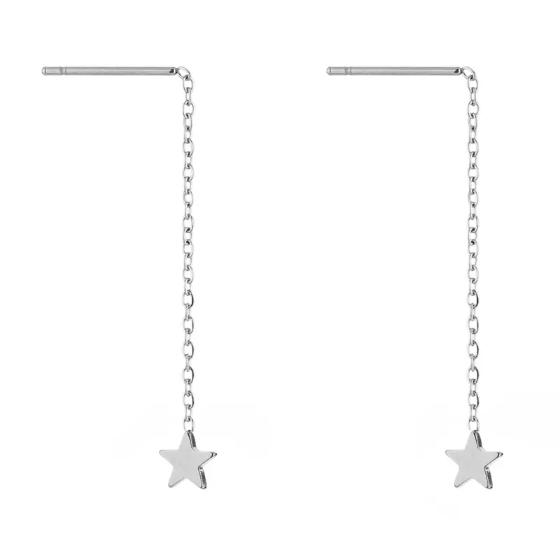 Oorbellen Ster zilver