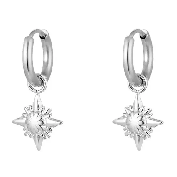 Oorbellen Ster zilver
