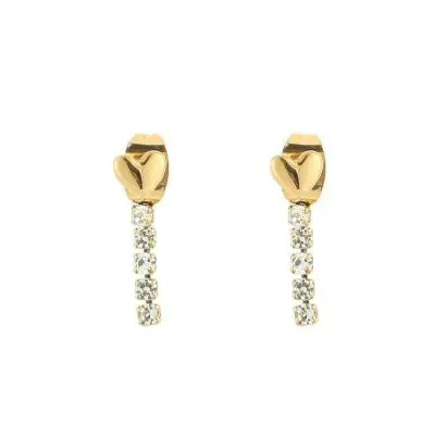Oorbellen Strass goud