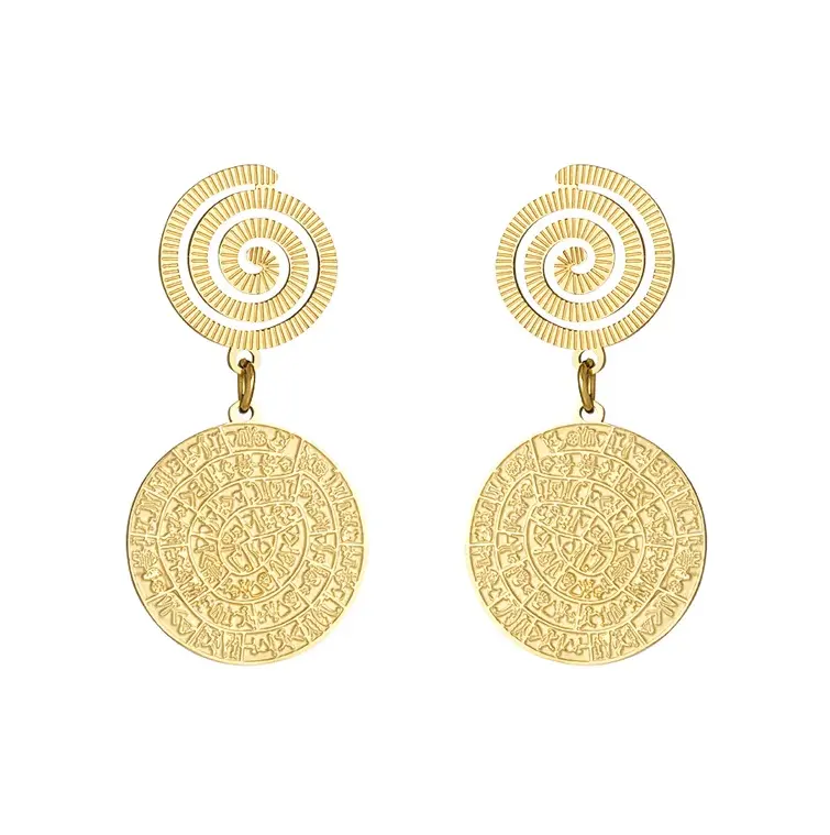 Oorbellen Swirl goud