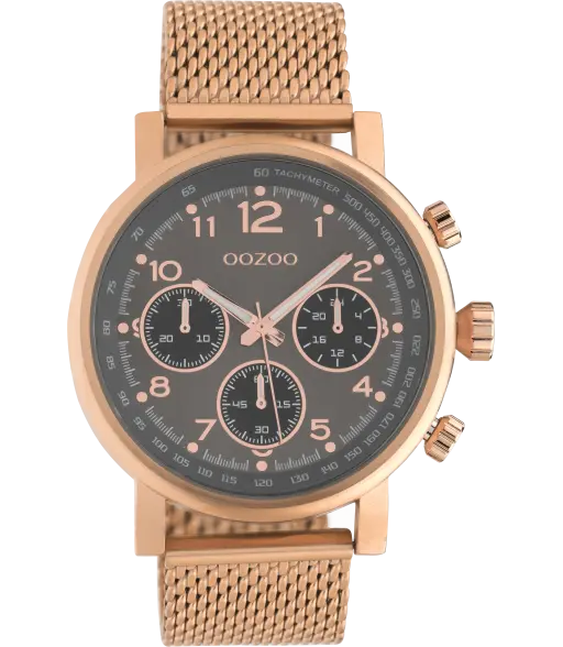 Oozoo Dames/Heren Horloge-C10703 Rosé (45mm)