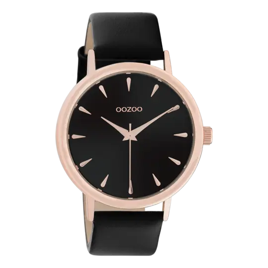 Oozoo Dames horloge-C10829 Zwart (42mm)
