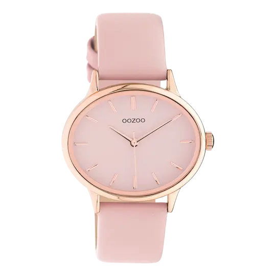 Oozoo Dames horloge-C10941 roze (38mm)