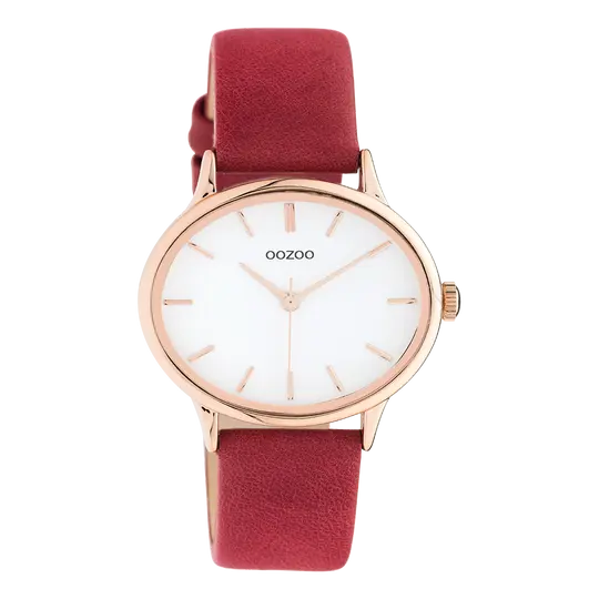 Oozoo Dames horloge-C10942 rood (38mm)