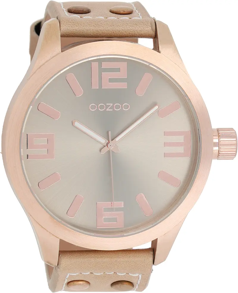 Oozoo dames Horloge-C1101 cognac (51mm)