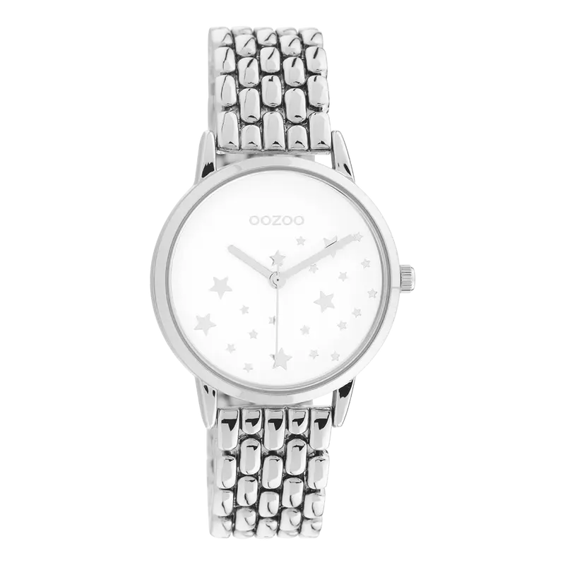 Oozoo dames Horloge-C11025 silver (34mm)