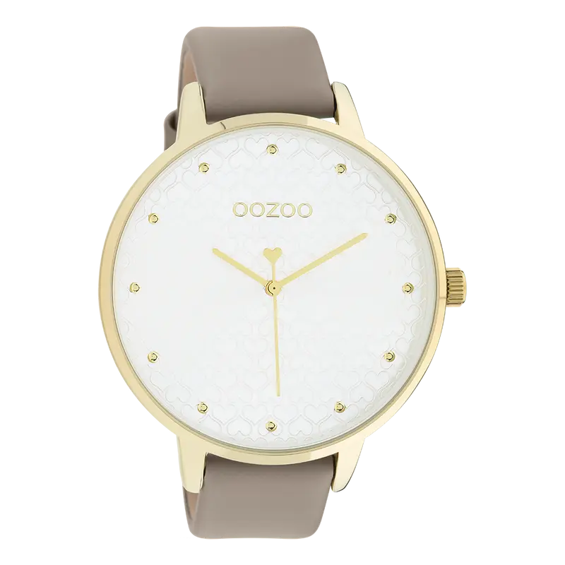 Oozoo dames Horloge-C11037 Taupe (48mm)