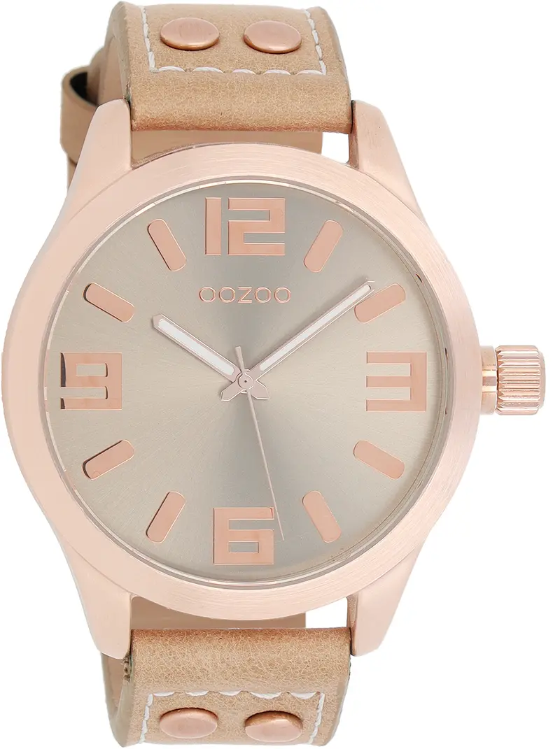 Oozoo dames Horloge-C1151 cognac (46mm)