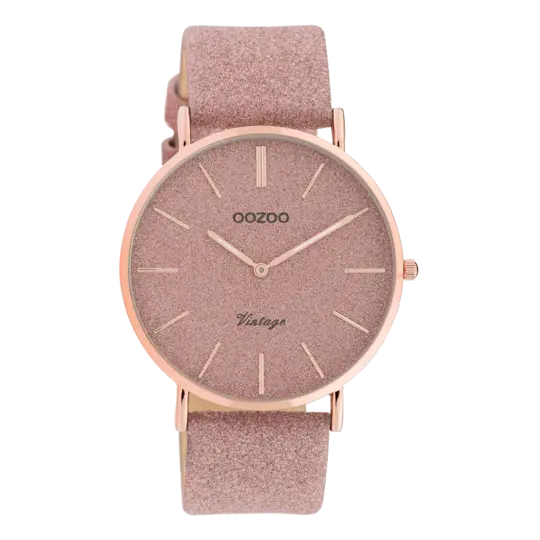 Oozoo Dames horloge-C20161 Roze (40mm)