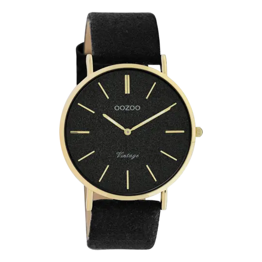 Oozoo Dames horloge-C20164 Zwart (40mm)