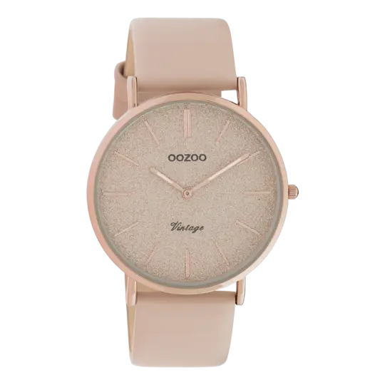 Oozoo Dames horloge-C20166 Rose Goud Roze (40mm)