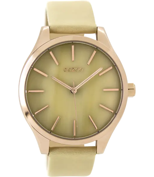 Oozoo Dames Horloge-C9500 beige (42mm)