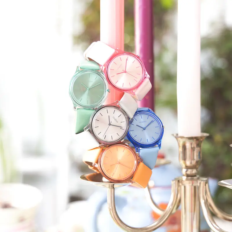 Oozoo dames Horloge met leren band (36mm)
