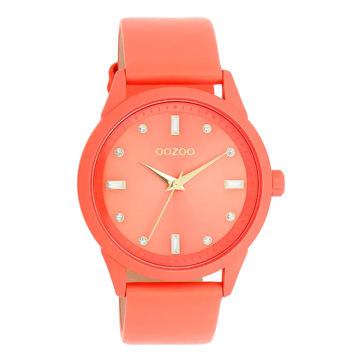 Oozoo dames Horloge met leren band (40mm)