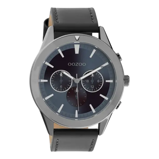Oozoo Heren Horloge-C10803 Titanium Donker Blauw (45mm)