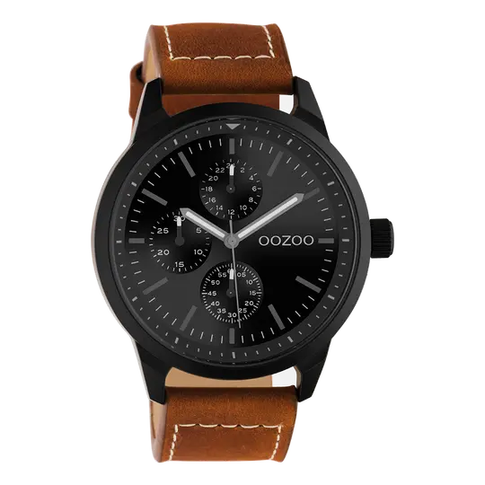 Oozoo Heren Horloge-C10908 bruin (45mm)