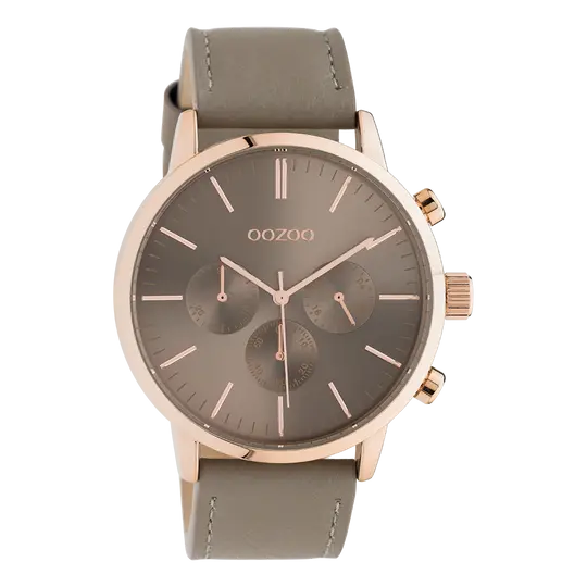 Oozoo Heren Horloge-C10916 Taupe (45mm)