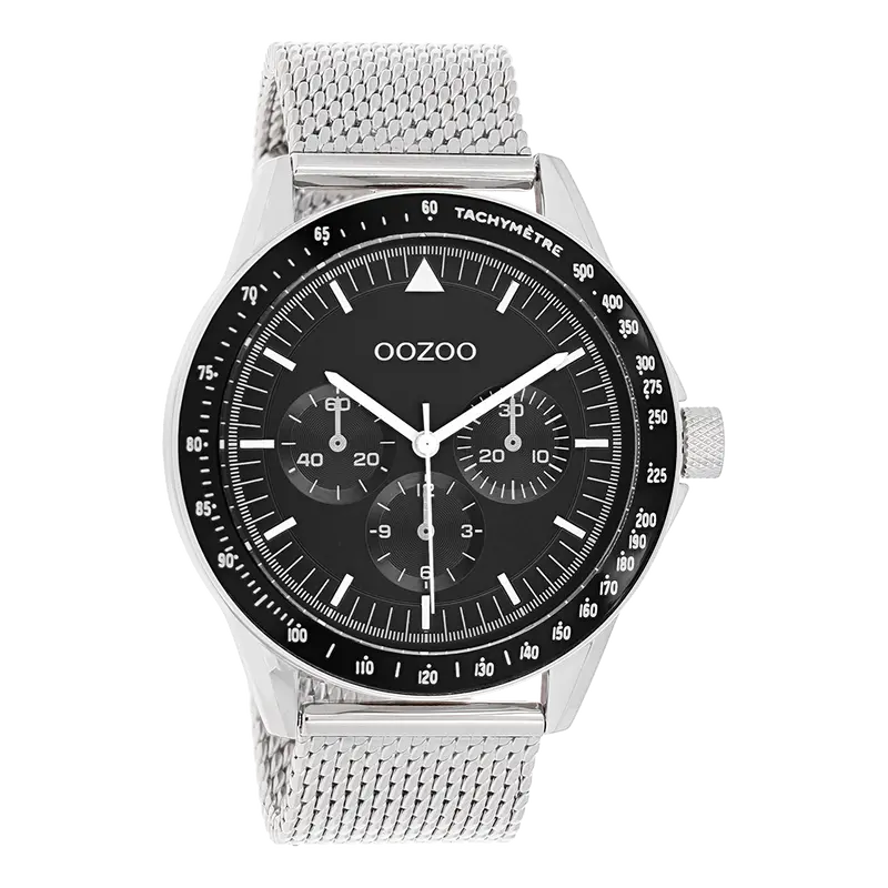 Oozoo heren Horloge-C11113 zilver (45mm)