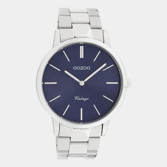 Oozoo heren horloge-C20020 zilver (42mm)