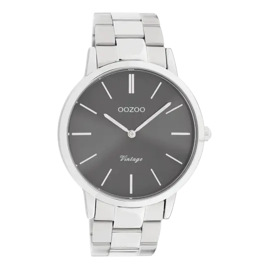 Oozoo heren horloge-C20021 zilver (42mm)
