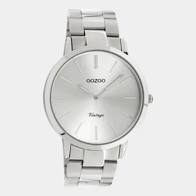 Oozoo heren horloge-C20100 zilver (42mm)