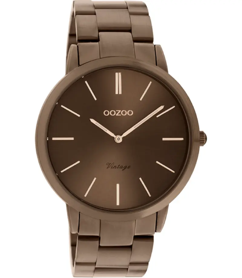 Oozoo Heren horloge-C20103 bruin (42mm)
