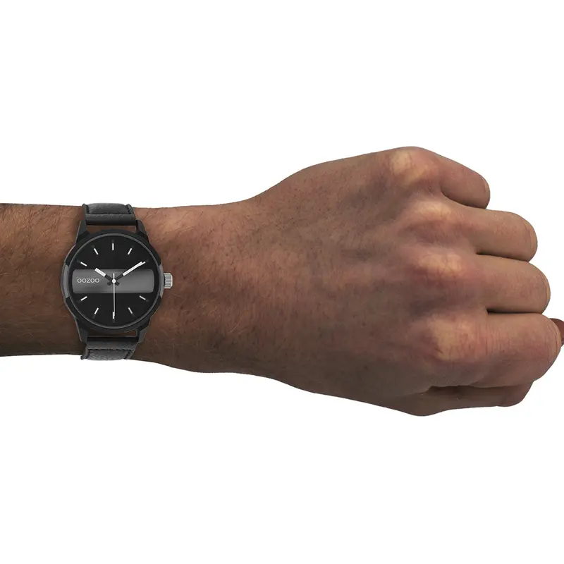 Oozoo Heren Horloge-Zwart (48mm)