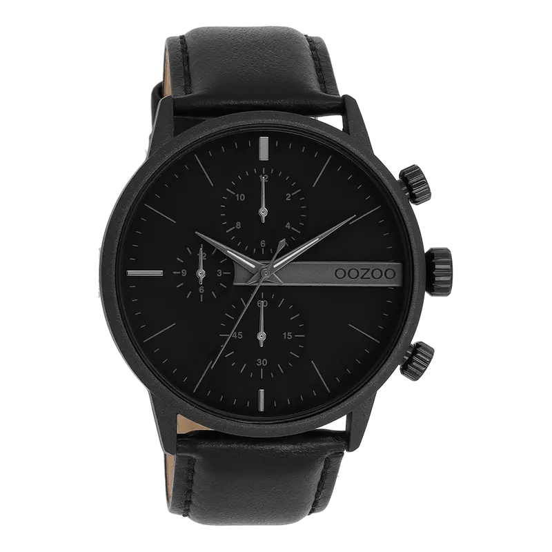 Oozoo Horloge-C11224 zwart (45mm)