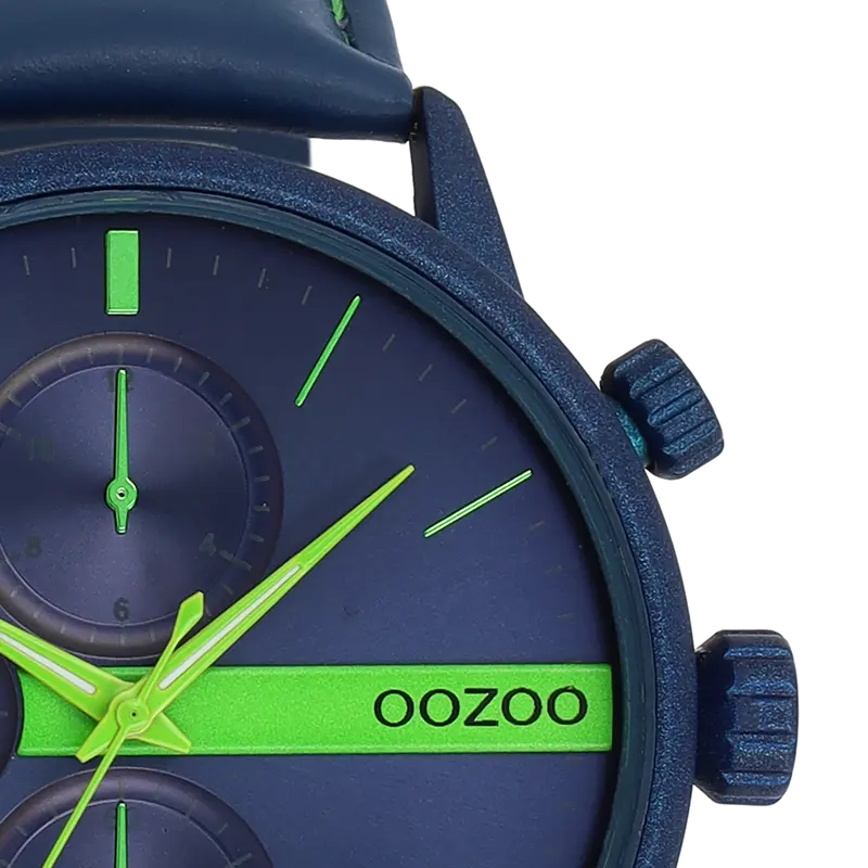 Oozoo Horloge met leren band (45mm)