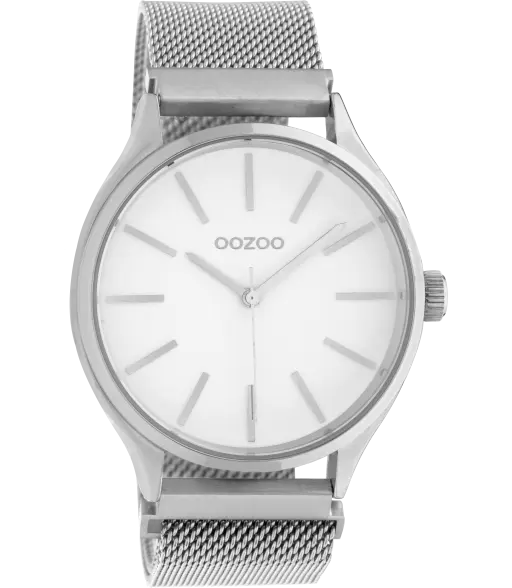 Oozoo Vintage horloge-C10691 Zilver (40mm)