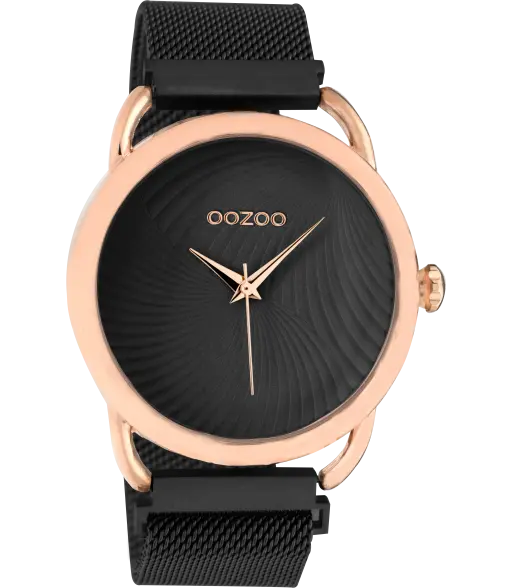 Oozoo Vintage horloge-C10699 goud/zwart (42mm)