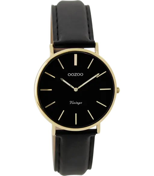 Oozoo Vintage Horloge-C9302 zwart (32mm)