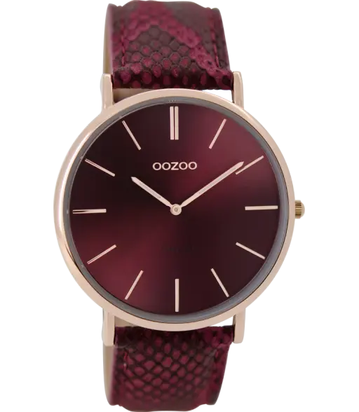 Oozoo Vintage Horloge-C9304 rood (40mm)