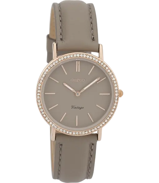 Oozoo Vintage Horloge - C9323 Taupe (32mm)