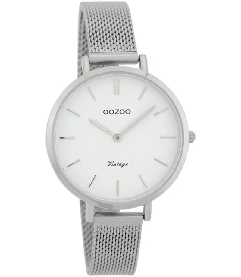 Oozoo Vintage Horloge-C9820 zilver (34mm)