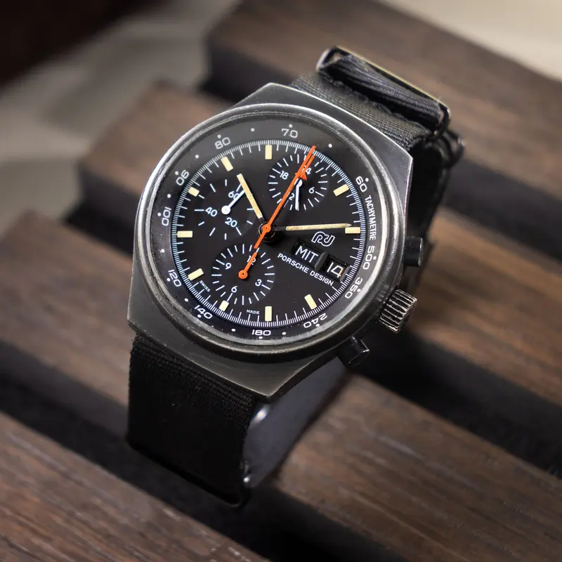Orfina Porsche Design Chronograph 1 Lemania 5100 Ref 7176 PVD Coated