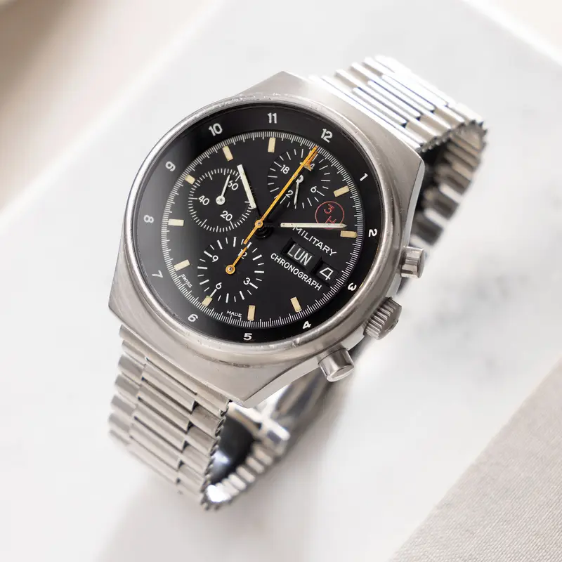 Orfina Porsche Design Military Chronograph Lemania 5100 Ref 7177