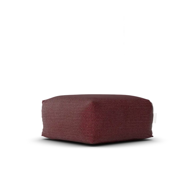 Original Square Pouf Burgundy - Laui Lounge