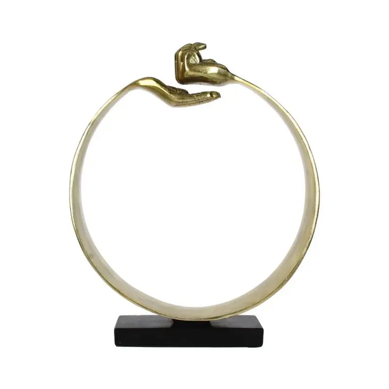 Ornament Handen Goud 34x8x43cm
