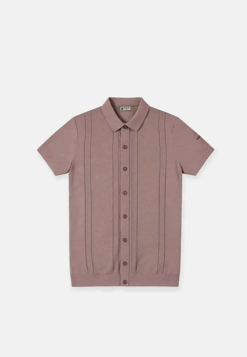 Oskar ­– Knitted Short sleeve viscose shirt